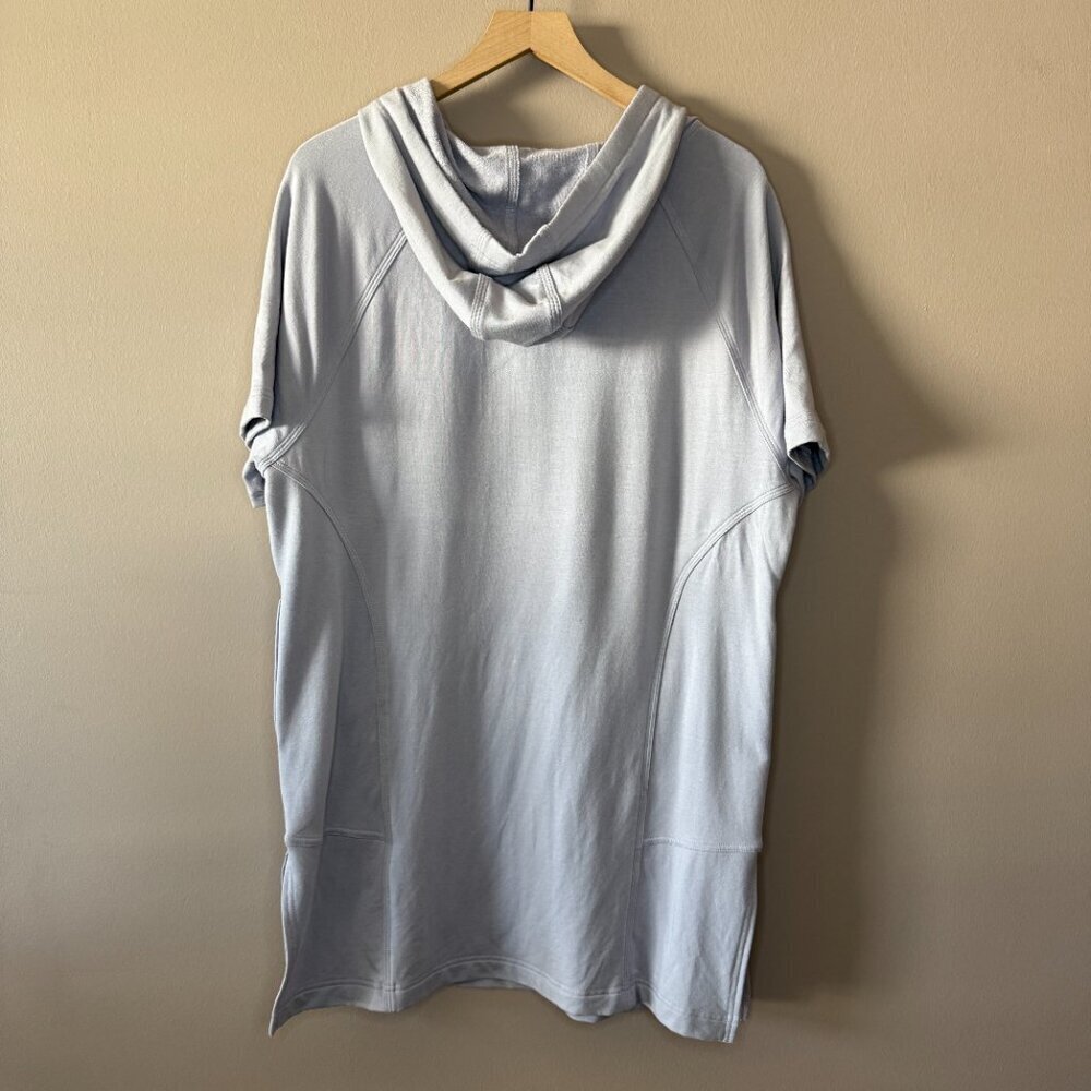 Women's M Athleta Cabana Tunic Hoodie Sweatshirt Muted Lilac - Picture 5 of 10